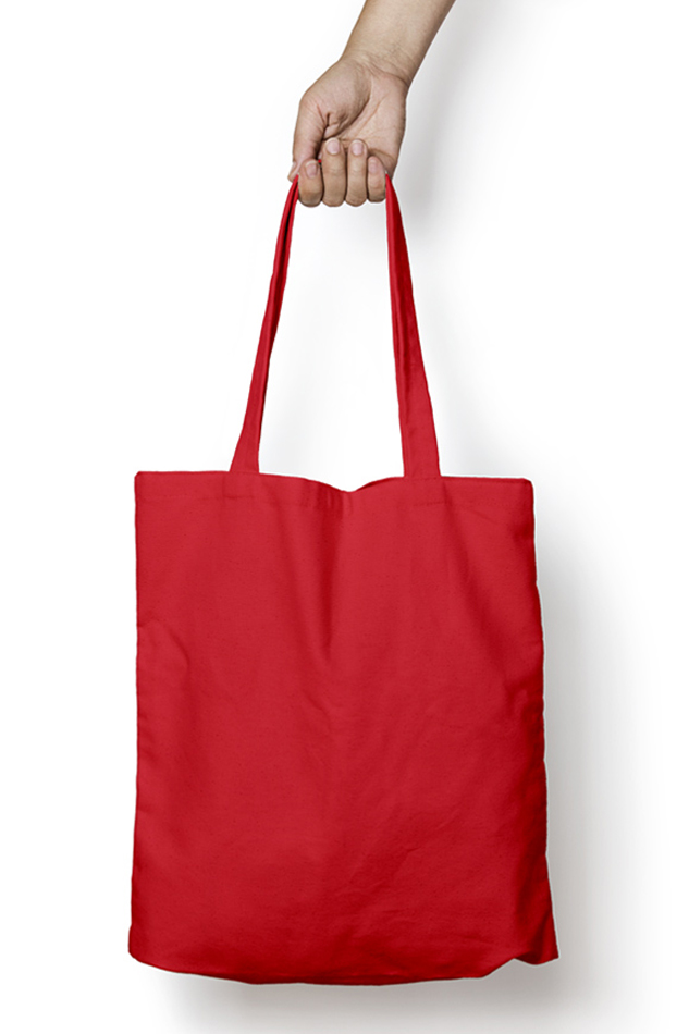 Aesthetic Zipper Tote Bag - Red Warrior Samurai Japan Design