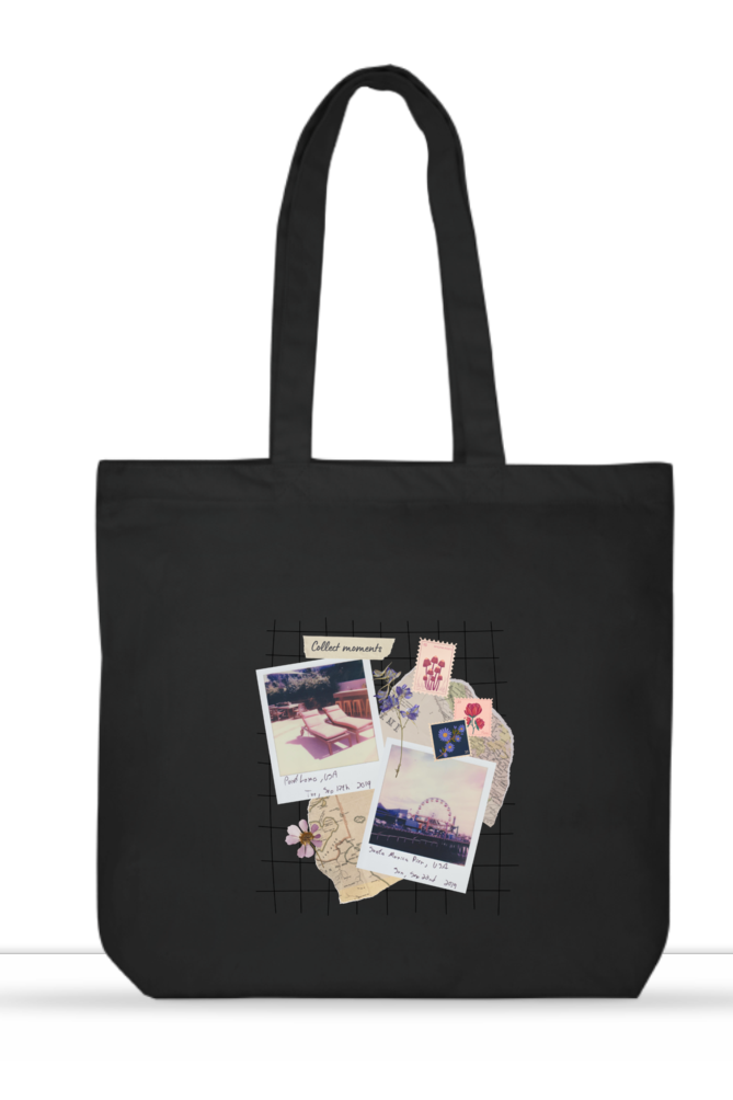 Large Tote Bag - Collage Travel Tote Bag.