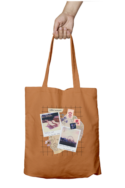 Zipper Tote Bag - Collage Travel Tote Bag