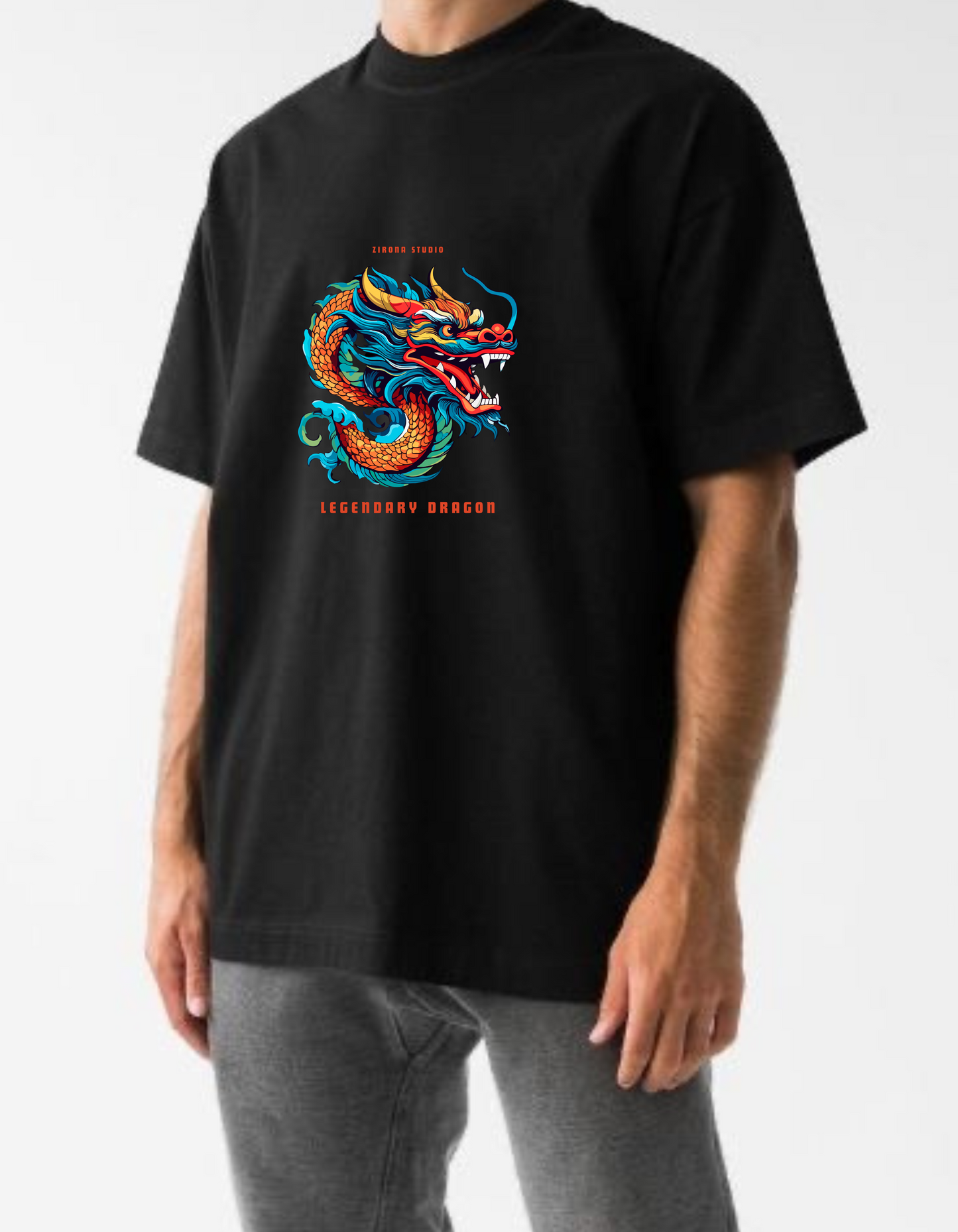 The Celestial Dragon Design-Standard oversized T-shirt