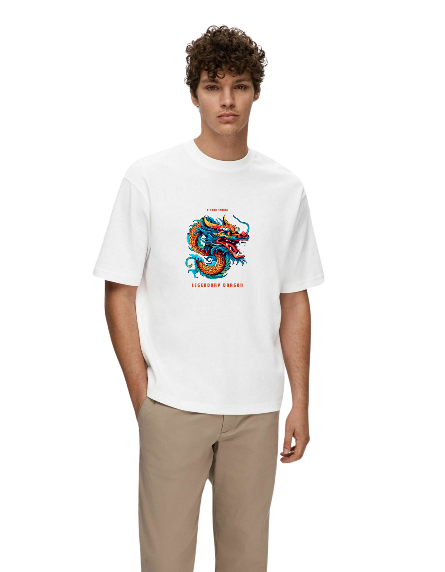 The Celestial Dragon Design-Standard oversized T-shirt