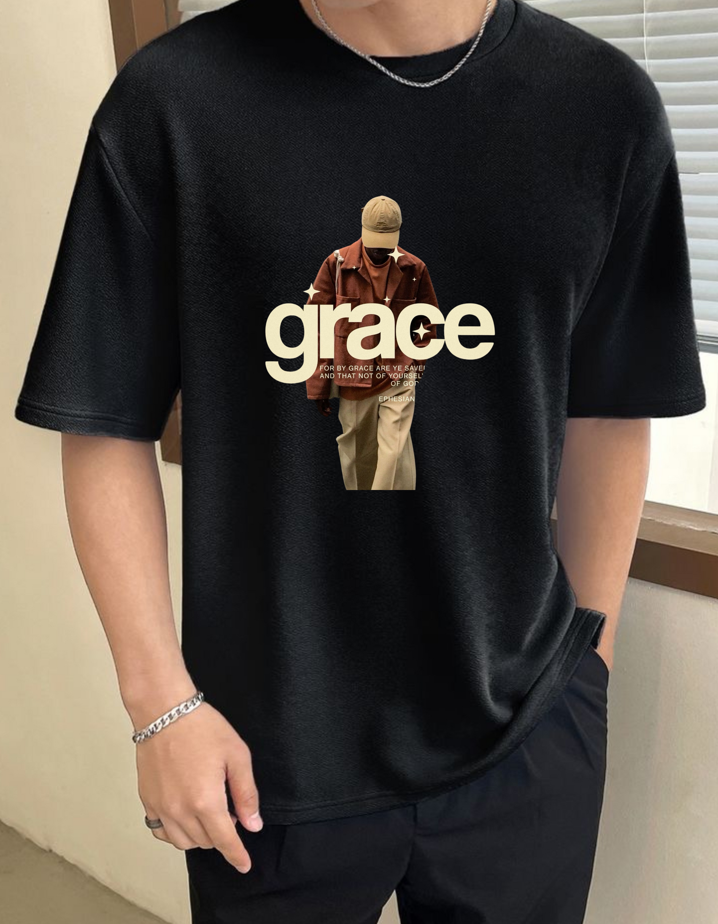 Empowered by Grace-Standard oversized T-shirt