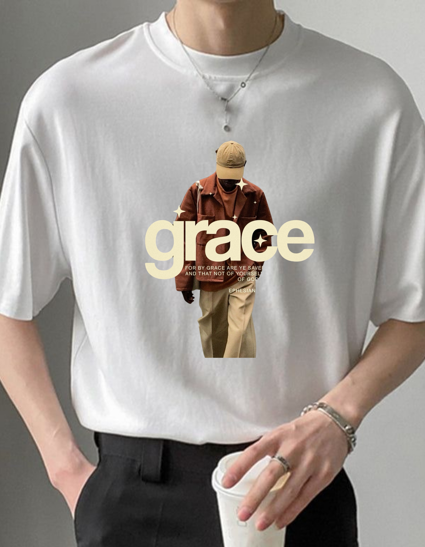 Empowered by Grace-Standard oversized T-shirt