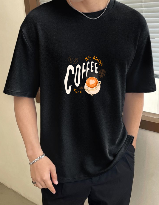 Caffeine Chronicles-Standard oversized T-shirt