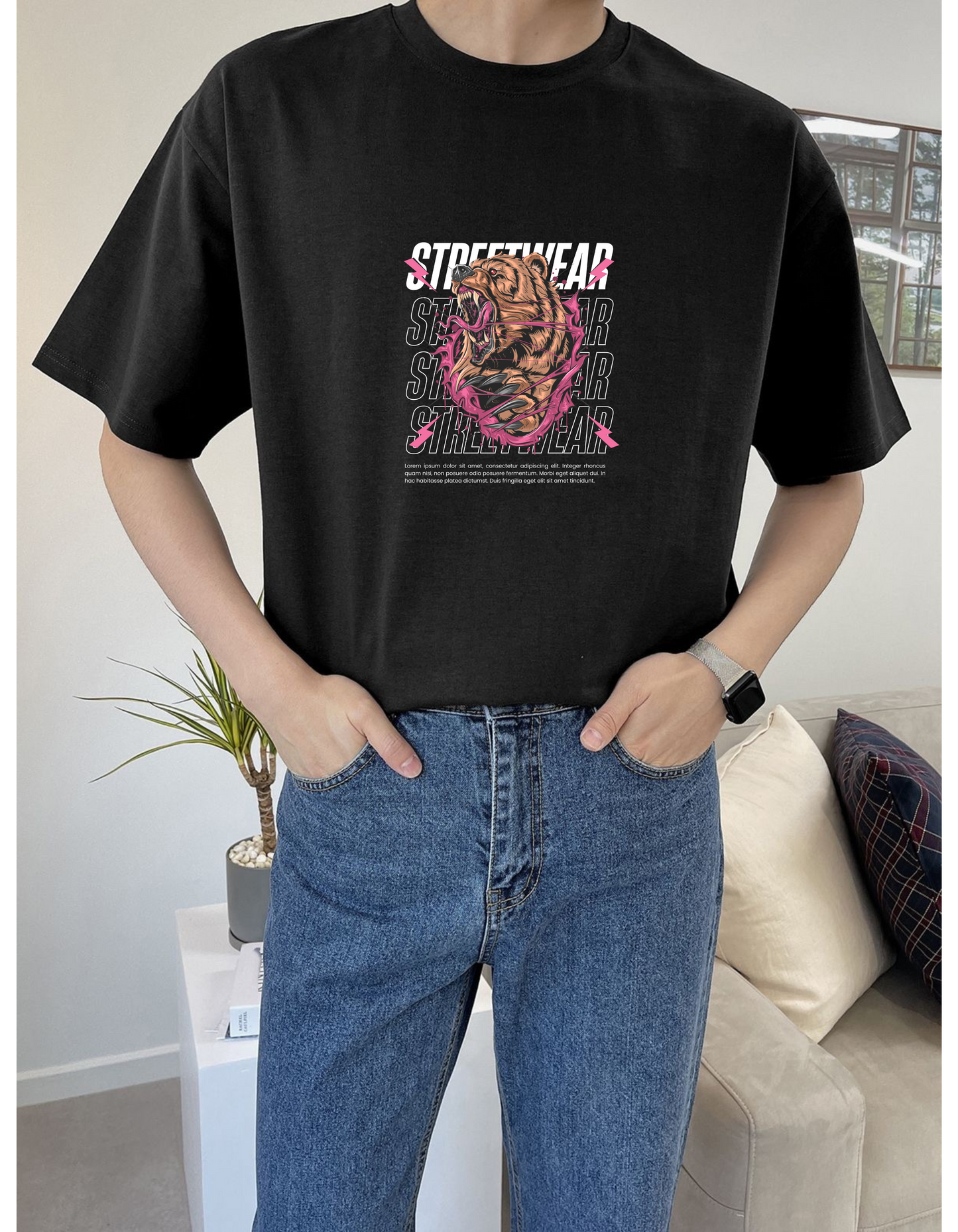 Roar of the Streets-Standard oversized T-shirt