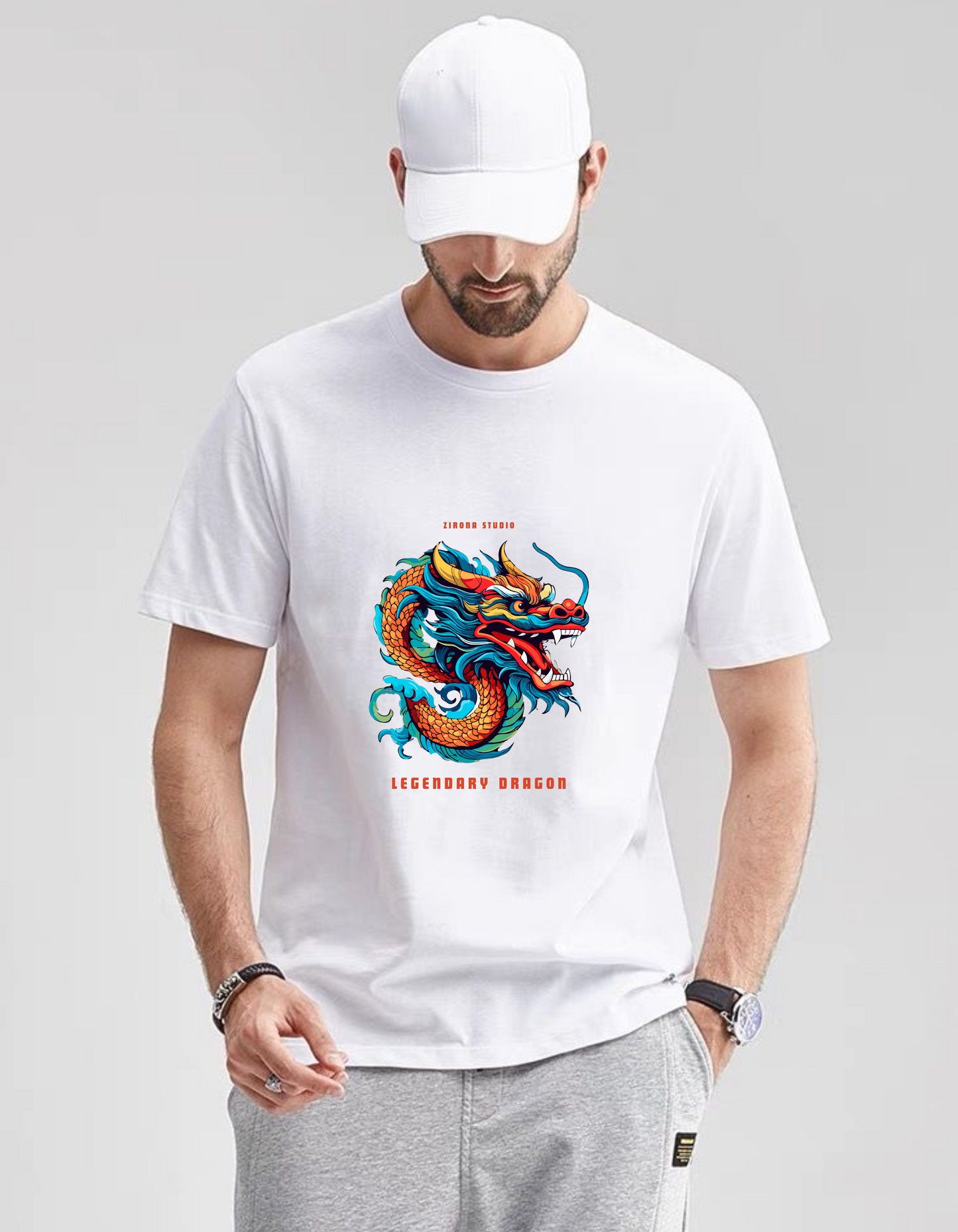 The Celestial Dragon Design-Regular fit Tshirt