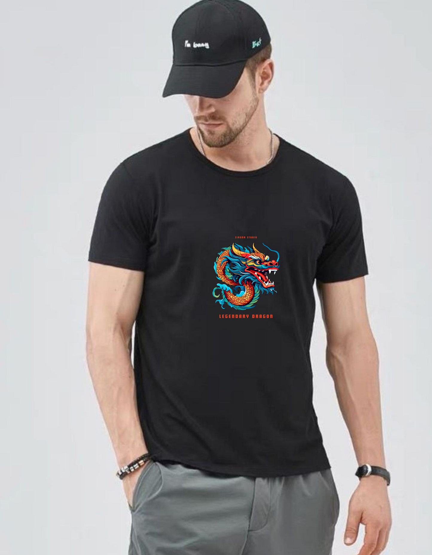 The Celestial Dragon Design-Regular fit Tshirt